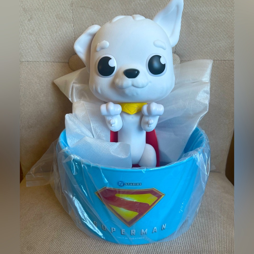 Superman 2025 KRYPTO Popcorn Bucket Edwards Cinema Exclusive Ready to Ship NEW
